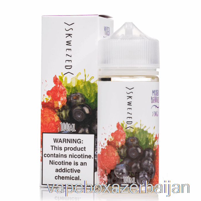 E-Juice Vape Mixed Berries - SKWEZED - 100mL 0mg